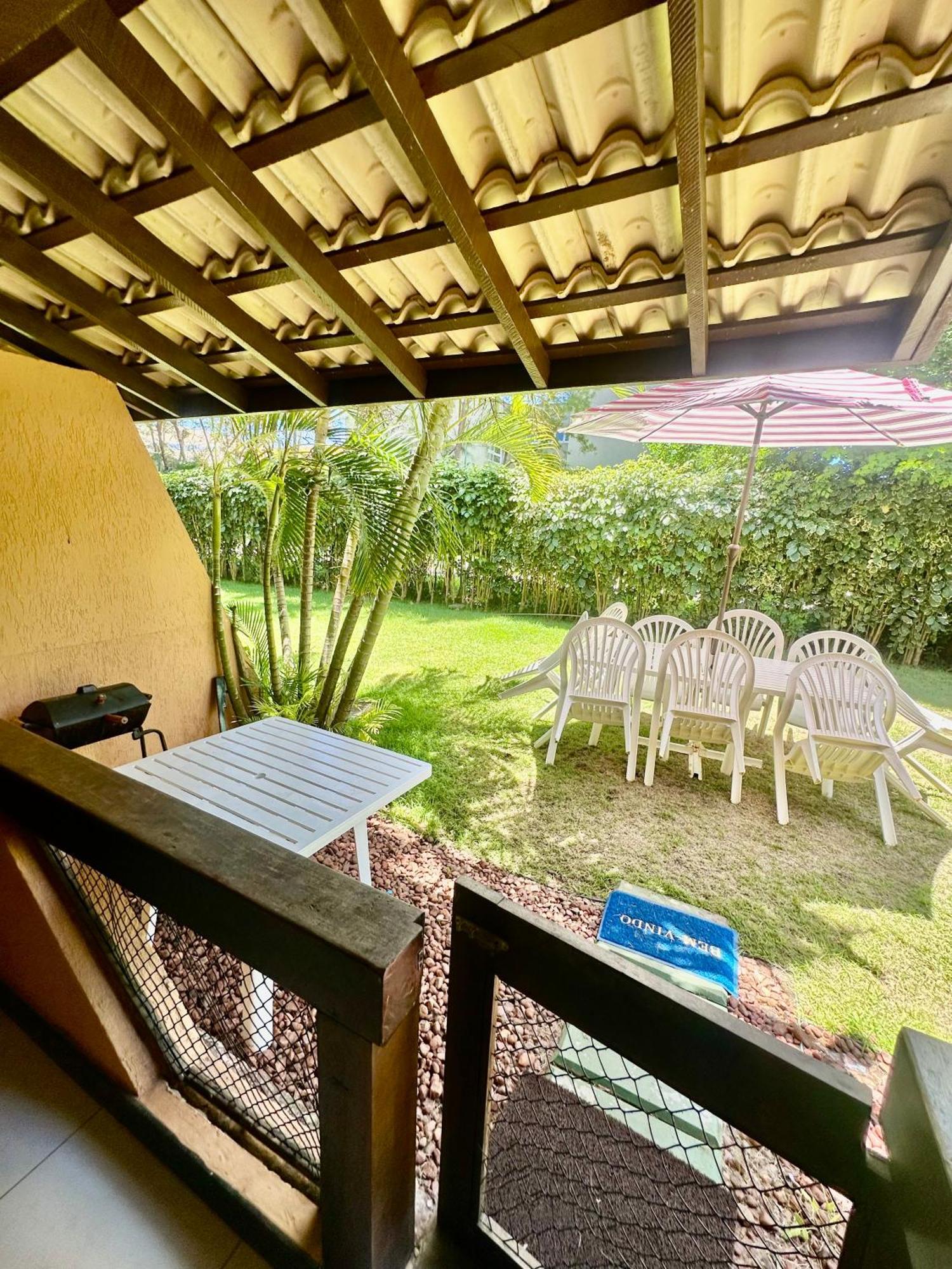 Flat Guarajuba 4 Quartos Terreo A Beira Mar - Pe Na Areia - Governanca Com Arrumadeira E Wi Fi Inclusos Camassari Exterior foto